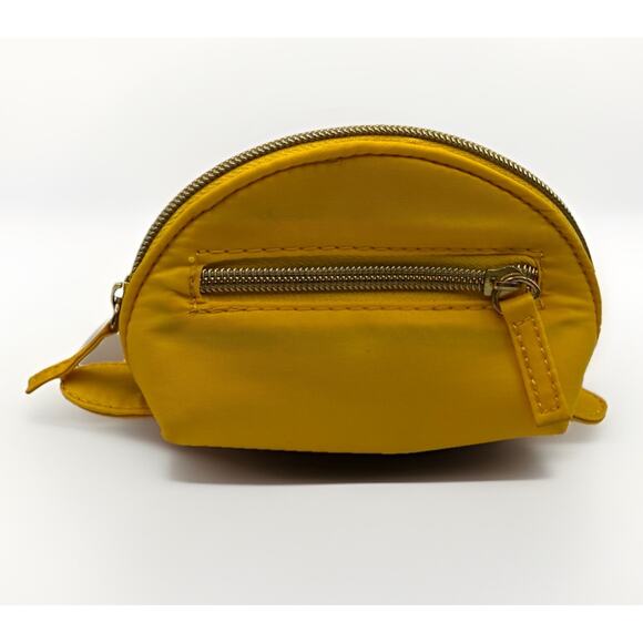 Sondra Roberts Accessories - Sondra Roberts‎ SR2 Nylon Coin Purse Yellow Half Moon Pouch Water Resistant